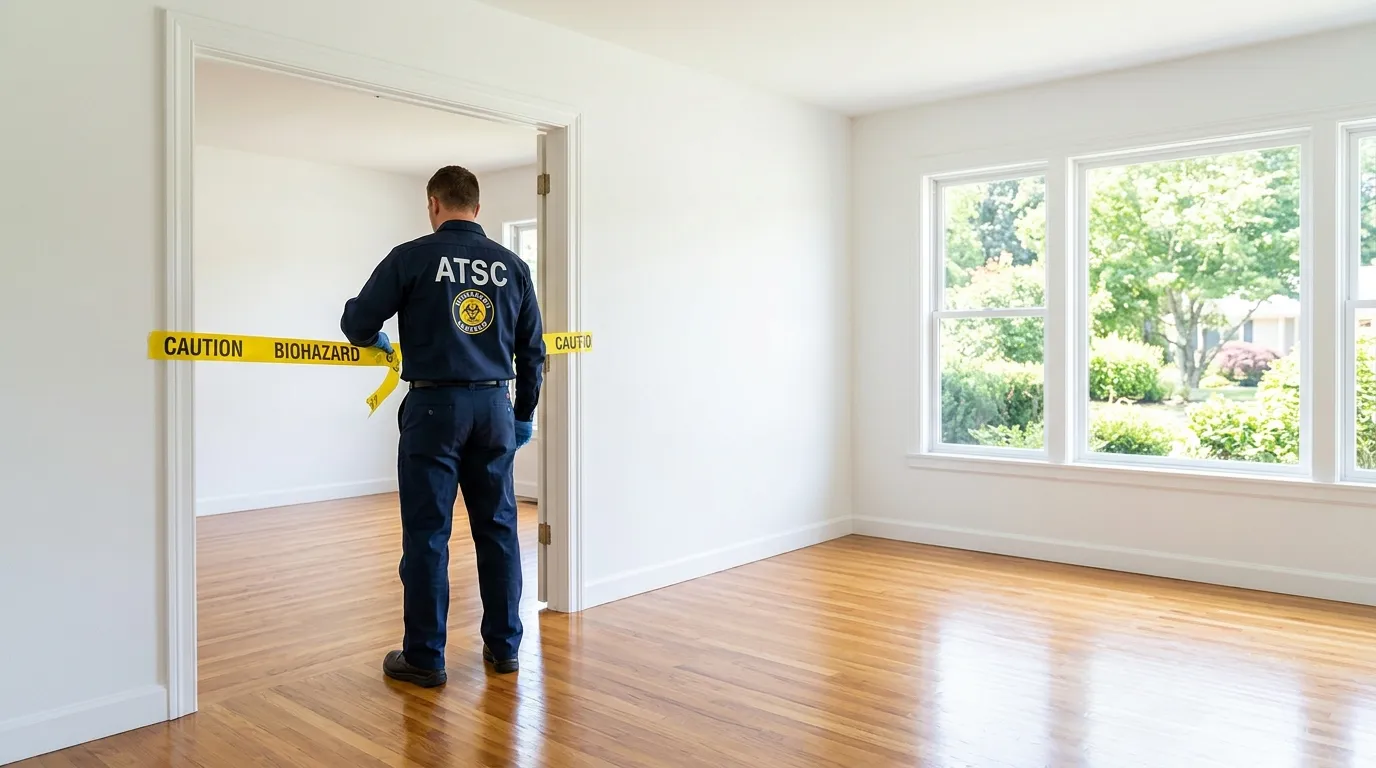 Certified biohazard cleanup crew performing Crime Scene Cleanup in Waunakee